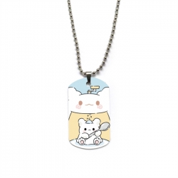 Hanamaru Anime double-sided full color printed military brand necklace price for 5 pcs