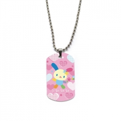 Sanrio Anime double-sided full color printed military brand necklace price for 5 pcs