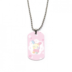 Sanrio Anime double-sided full color printed military brand necklace price for 5 pcs
