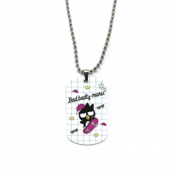 BAD BADTZ-MARU Anime double-sided full color printed military brand necklace price for 5 pcs