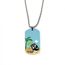 BAD BADTZ-MARU Anime double-sided full color printed military brand necklace price for 5 pcs