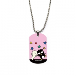 BAD BADTZ-MARU Anime double-sided full color printed military brand necklace price for 5 pcs