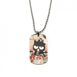 BAD BADTZ-MARU Anime double-sided full color printed military brand necklace price for 5 pcs