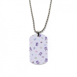 BAD BADTZ-MARU Anime double-sided full color printed military brand necklace price for 5 pcs
