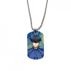 BLUE LOCK Anime double-sided full color printed military brand necklace price for 5 pcs