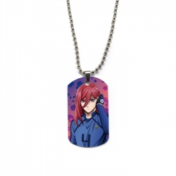 BLUE LOCK Anime double-sided full color printed military brand necklace price for 5 pcs