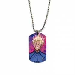 BLUE LOCK Anime double-sided full color printed military brand necklace price for 5 pcs