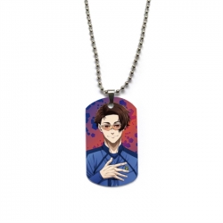 BLUE LOCK Anime double-sided full color printed military brand necklace price for 5 pcs