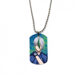 BLUE LOCK Anime double-sided full color printed military brand necklace price for 5 pcs