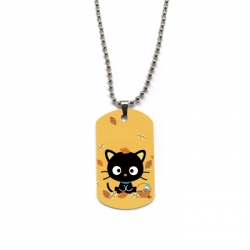 Sanrio Anime double-sided full color printed military brand necklace price for 5 pcs