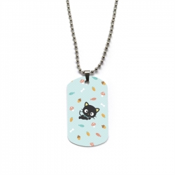 Sanrio Anime double-sided full color printed military brand necklace price for 5 pcs