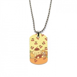 Sanrio Anime double-sided full color printed military brand necklace price for 5 pcs