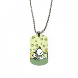 Sanrio Anime double-sided full color printed military brand necklace price for 5 pcs