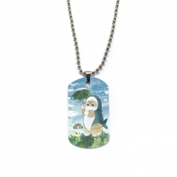 SharkCat Anime double-sided full color printed military brand necklace price for 5 pcs
