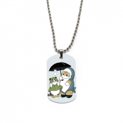 SharkCat Anime double-sided full color printed military brand necklace price for 5 pcs