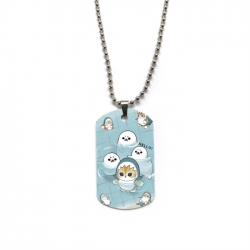SharkCat Anime double-sided full color printed military brand necklace price for 5 pcs