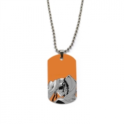 Bleach Anime double-sided full color printed military brand necklace price for 5 pcs