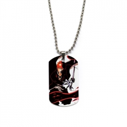Bleach Anime double-sided full color printed military brand necklace price for 5 pcs