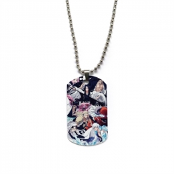 Bleach Anime double-sided full color printed military brand necklace price for 5 pcs