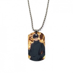 Jujutsu Kaisen Anime double-sided full color printed military brand necklace price for 5 pcs