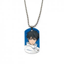 Jujutsu Kaisen Anime double-sided full color printed military brand necklace price for 5 pcs