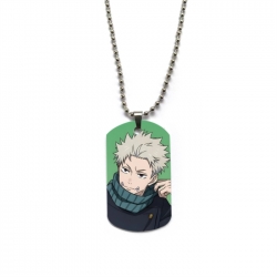 Jujutsu Kaisen Anime double-sided full color printed military brand necklace price for 5 pcs