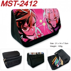 DANDADAN Anime Velcro canvas zipper pencil case Pencil Bag 21x14x7.5cm