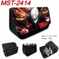 DANDADAN Anime Velcro canvas zipper pencil case Pencil Bag 21x14x7.5cm
