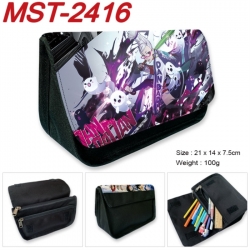 DANDADAN Anime Velcro canvas zipper pencil case Pencil Bag 21x14x7.5cm