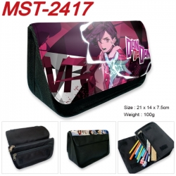 DANDADAN Anime Velcro canvas zipper pencil case Pencil Bag 21x14x7.5cm