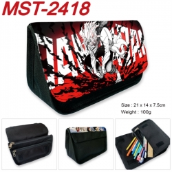 DANDADAN Anime Velcro canvas zipper pencil case Pencil Bag 21x14x7.5cm