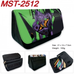EVA Anime Velcro canvas zipper pencil case Pencil Bag 21x14x7.5cm