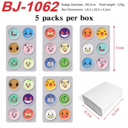 Pokemon Anime peripheral pill bar badge 25mm 5 packs per box