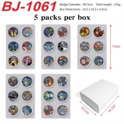 Pokemon Anime peripheral pill bar badge 25mm 5 packs per box