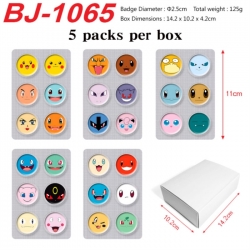 Pokemon Anime peripheral pill bar badge 25mm 5 packs per box