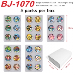 Pokemon Anime peripheral pill bar badge 25mm 5 packs per box