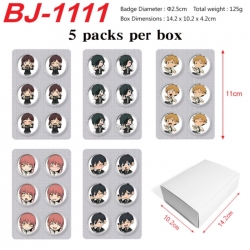Chainsaw Man Anime peripheral pill bar badge 25mm 5 packs per box