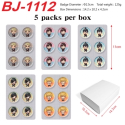 Chainsaw Man Anime peripheral pill bar badge 25mm 5 packs per box