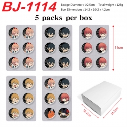 Chainsaw Man Anime peripheral pill bar badge 25mm 5 packs per box