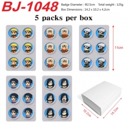 Naruto Anime peripheral pill bar badge 25mm 5 packs per box