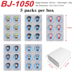 Naruto Anime peripheral pill bar badge 25mm 5 packs per box