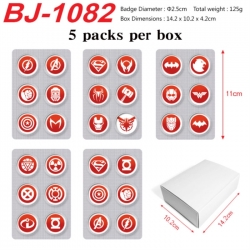 Marvel Anime peripheral pill bar badge 25mm 5 packs per box