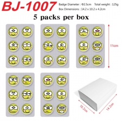 Sanrio Anime peripheral pill bar badge 25mm 5 packs per box