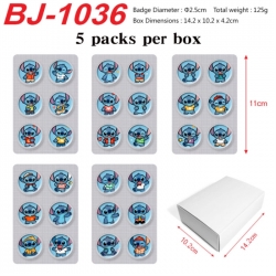 Lilo & Stitch Anime peripheral pill bar badge 25mm 5 packs per box