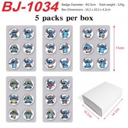 Lilo & Stitch Anime peripheral pill bar badge 25mm 5 packs per box