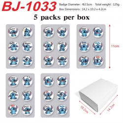 Lilo & Stitch Anime peripheral pill bar badge 25mm 5 packs per box