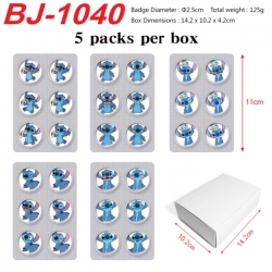 Lilo & Stitch Anime peripheral pill bar badge 25mm 5 packs per box
