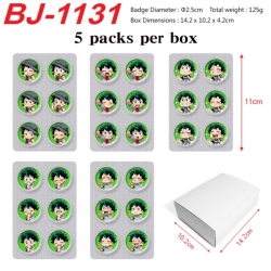 My Hero Academia Anime peripheral pill bar badge 25mm 5 packs per box