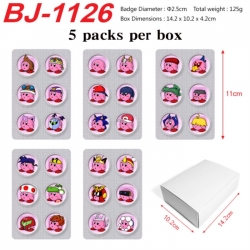 Kirby Anime peripheral pill bar badge 25mm 5 packs per box