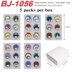 Genshin Impact Anime peripheral pill bar badge 25mm 5 packs per box